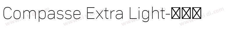 Compasse Extra Light字体转换